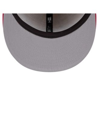 Men's Cream/Red Atlanta Braves Team Art 9FIFTY Snapback Hat