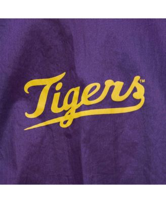 Men's Purple LSU Tigers Anorak Vintage Logo Half-Zip Hoodie Jacket