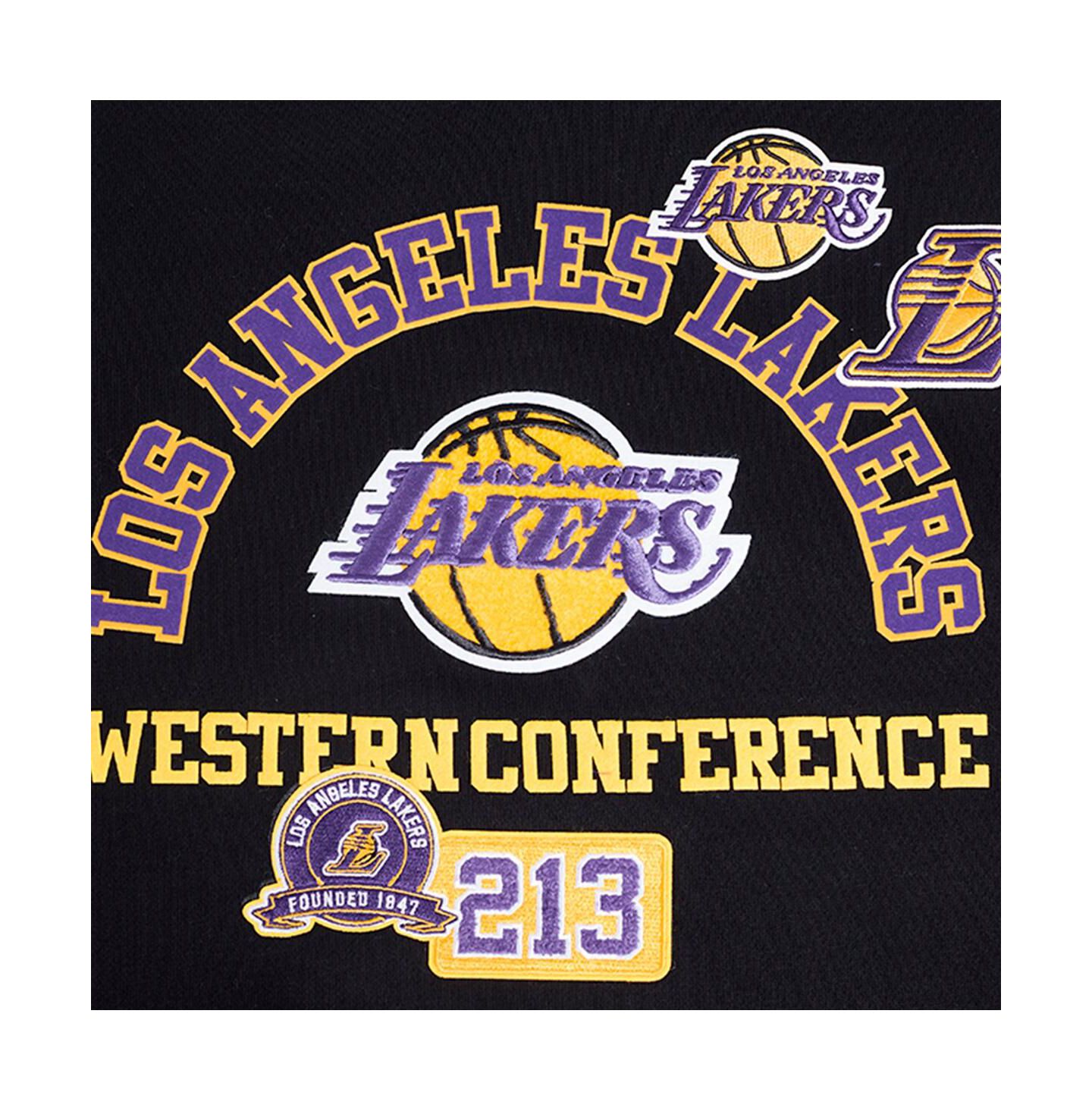 Мужское худи Pro Standard Black Los Angeles Lakers Area Code Pullover — фото 3
