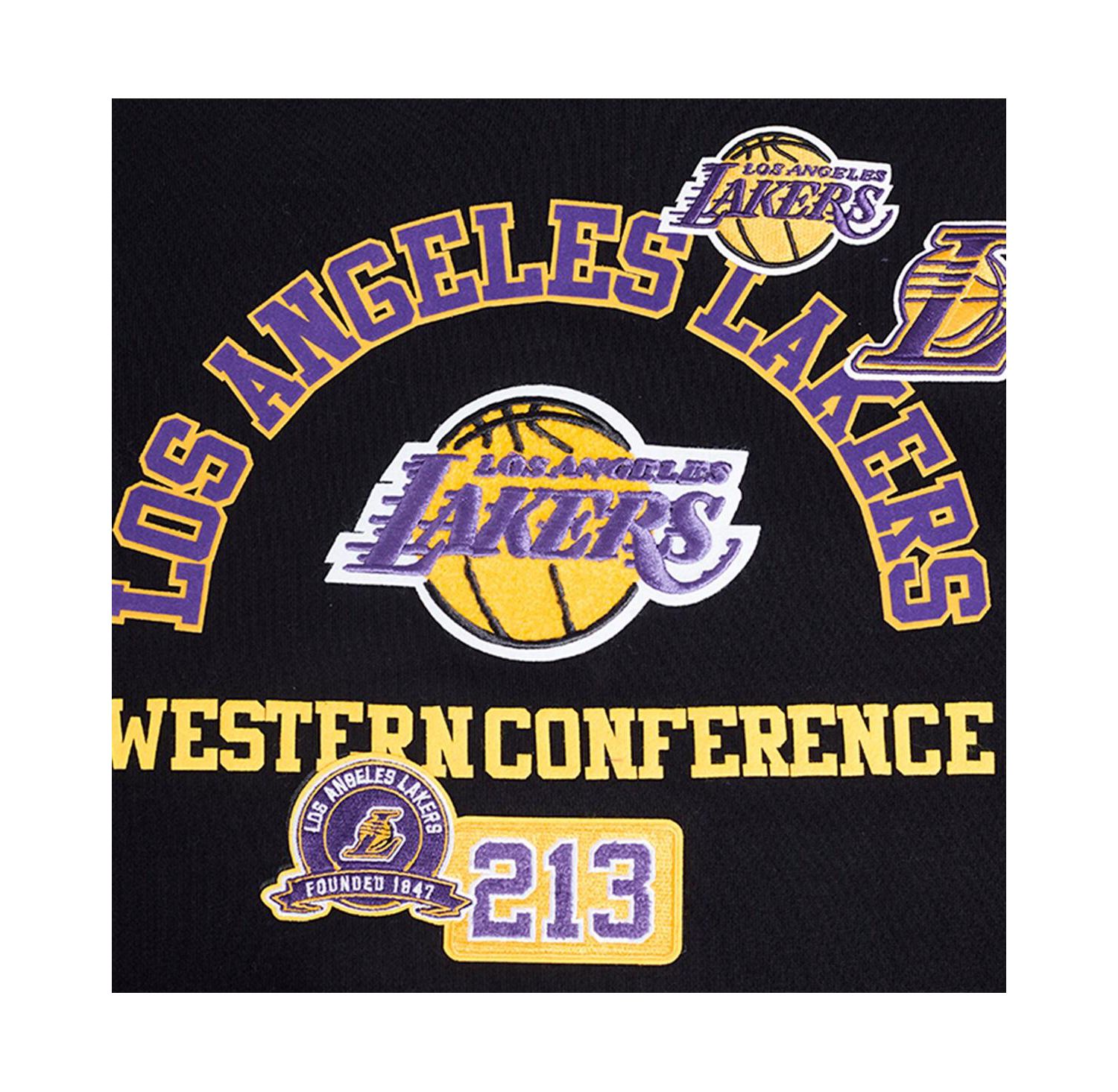 Men's Black Los Angeles Lakers Area Code Pullover Hoodie