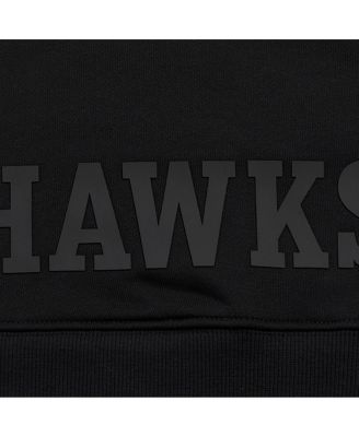 Women's Black Atlanta Hawks Jewels Cropped Pullover Hoodie