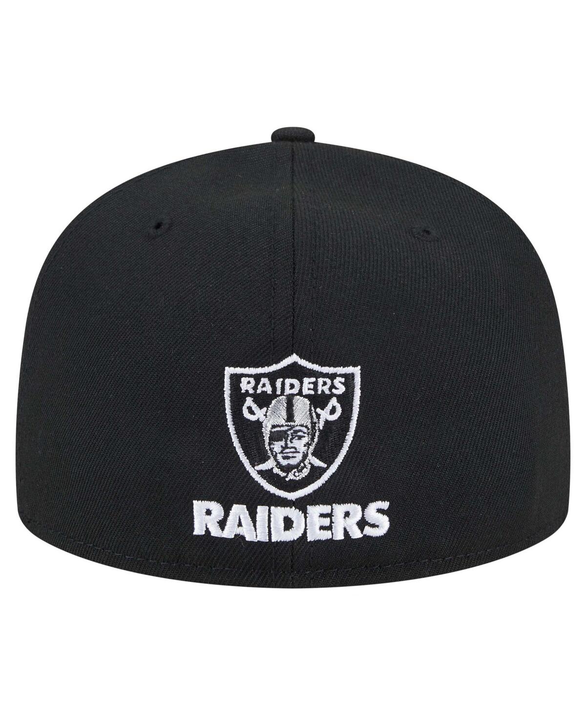 Shop New Era Men's Black Las Vegas Raiders Ransom 59fifty Fitted Hat
