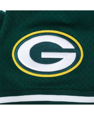 Men's Jordan Love Green Green Bay Packers Player Name Number Mesh Button-Up Baseball Jersey