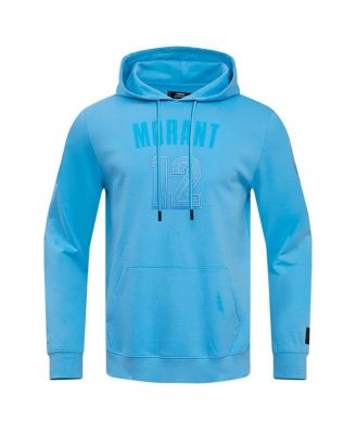 Men's Ja Morant&nbsp;Light Blue Memphis Grizzlies Triple Tonal Player Pullover Hoodie