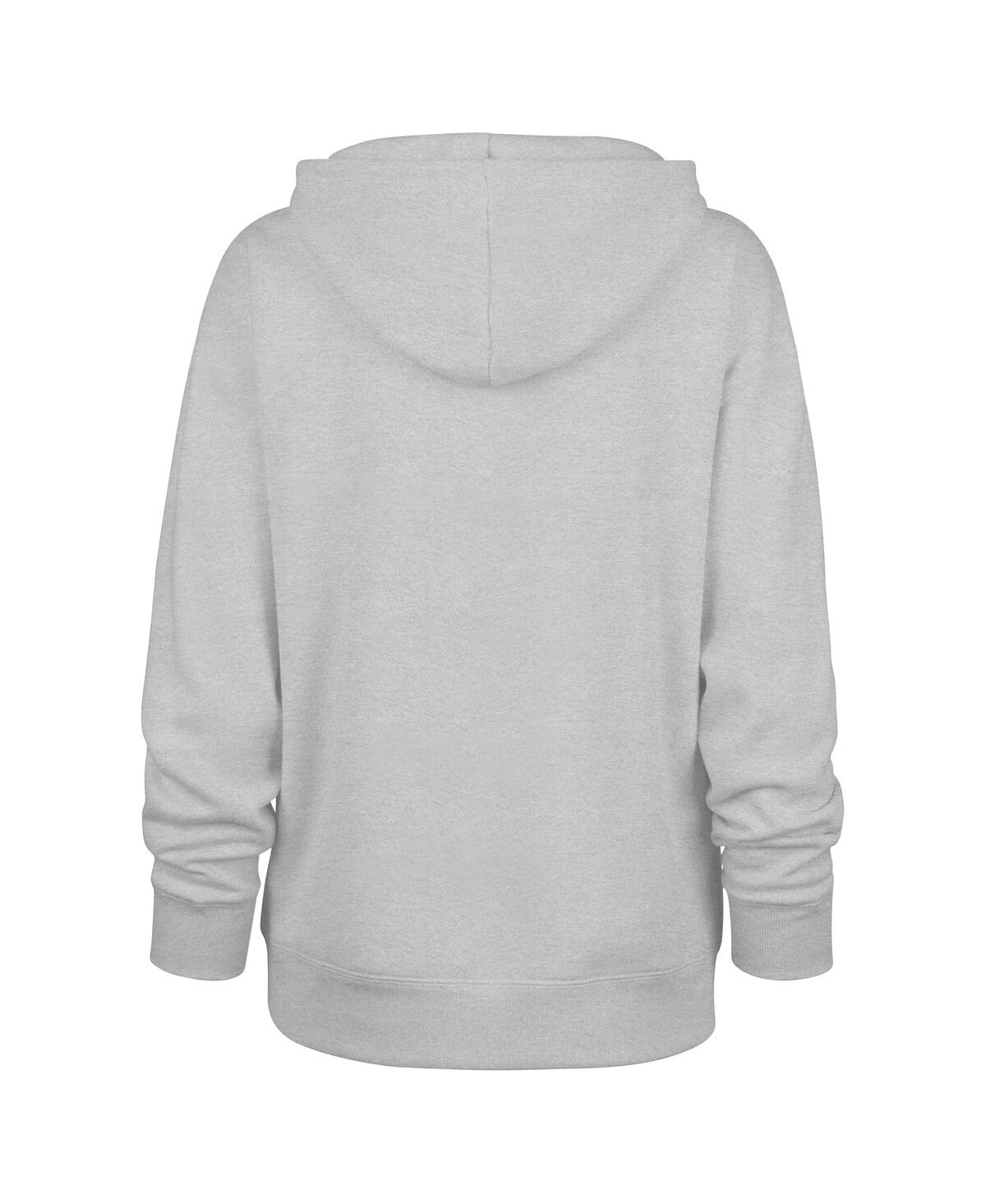 47 BRAND WOMEN'S GRAY DETROIT LIONS CLARITY NAOMI PULLOVER HOODIE 
