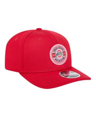 Men's Scarlet Ohio State Buckeyes Patched 9SEVENTY Stretch-Snap Adjustable Hat