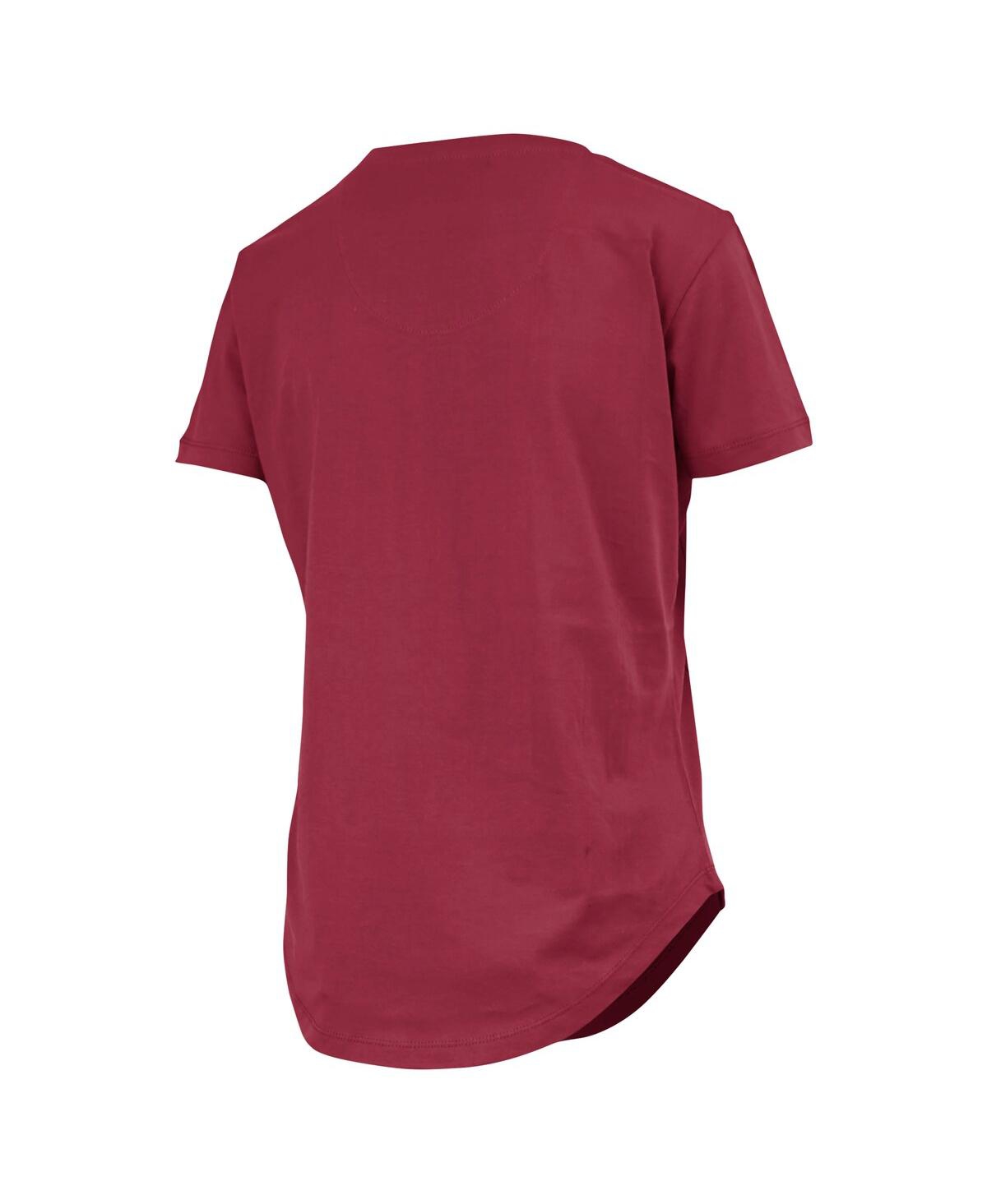 Pressbox Women's Garnet Florida State Seminoles Irvine Floral Team Colorâ T-shirt In Garnet