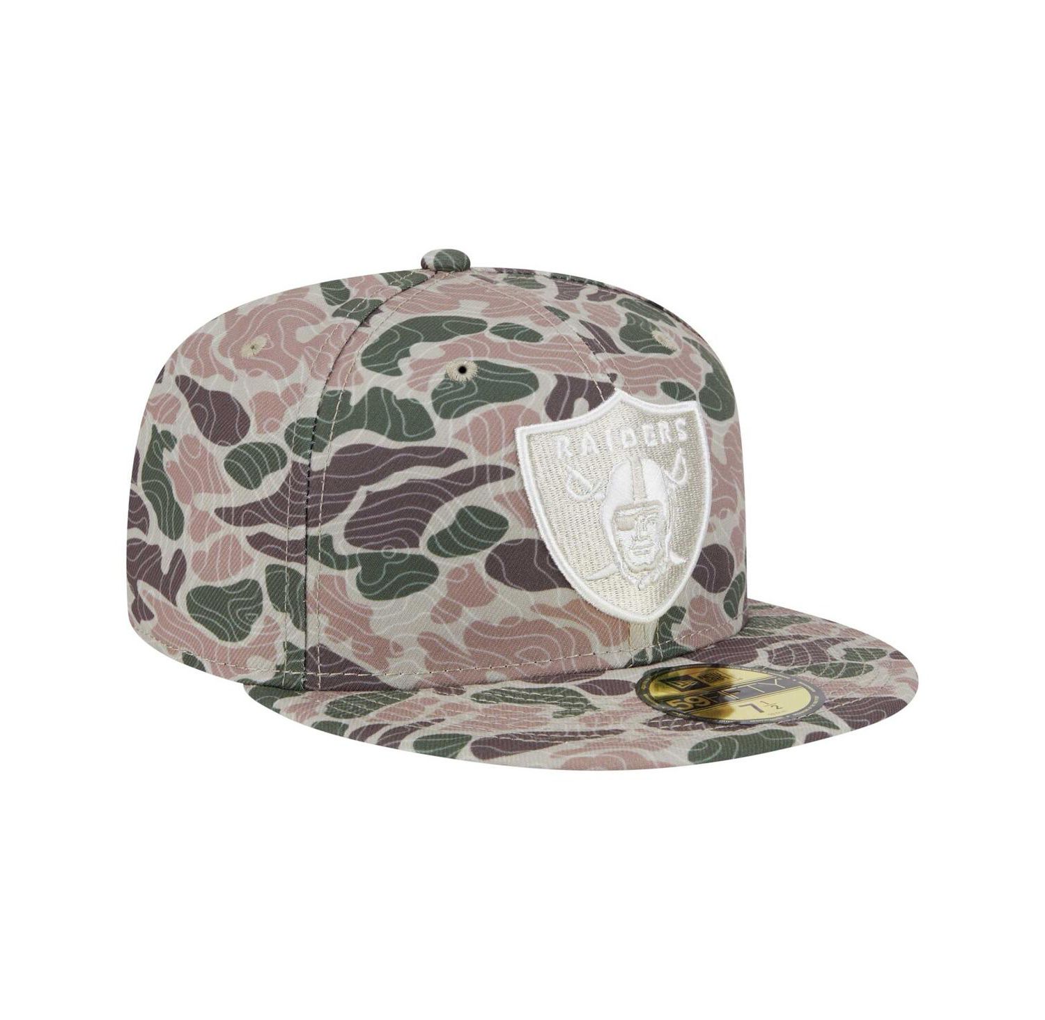Men's Camo Las Vegas Raiders Geo 59FIFTY Fitted Hat