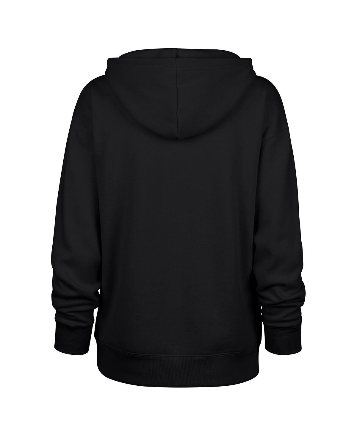 47 BRAND WOMEN'S BLACK DETROIT LIONS CLARITY NAOMI PULLOVER HOODIE 