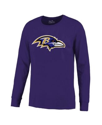 Men's Purple Derrick Henry Baltimore Ravens Name Number Long Sleeve T-Shirt