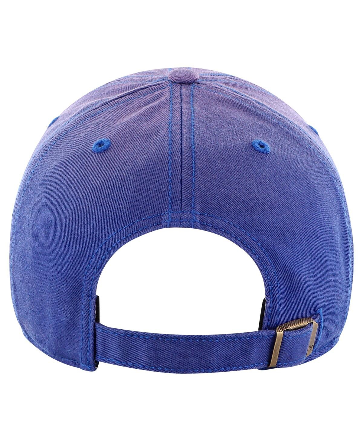 47 Brand Men's Royal Buffalo Bills Dusted Relaxed Clean Up Adjustable Hat In Royal