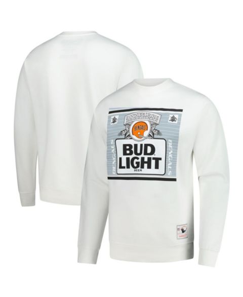 Мужская толстовка Mitchell & Ness x Bud Light White Cincinnati Bengals The Crest Pullover