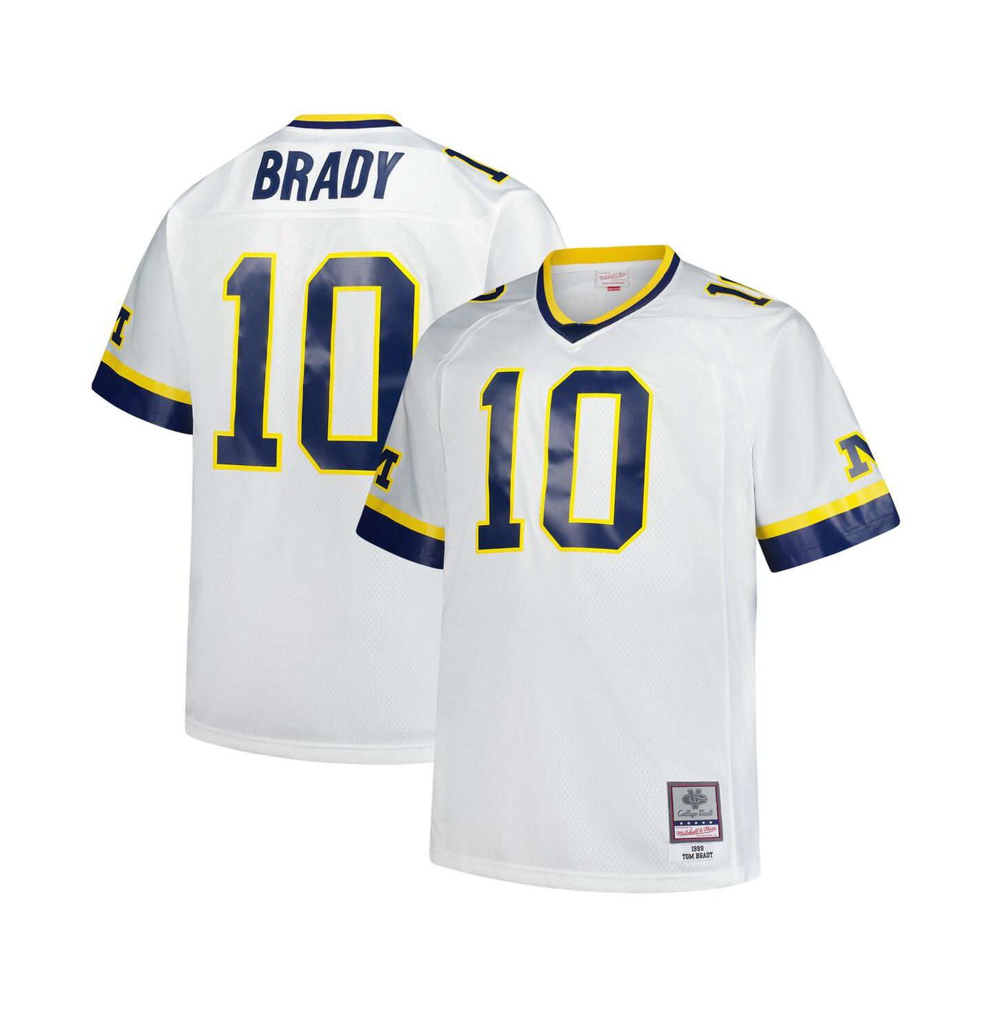 Мужская джерси Mitchell & Ness Tom Brady Michigan Wolverines Legacy, White — фото 1