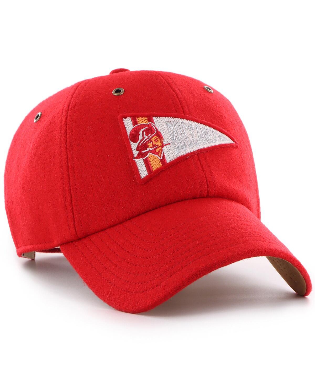 47 Brand Men's And Women's Red Tampa Bay Buccaneers Field Goal Clean Up Adjustable Hat In Red