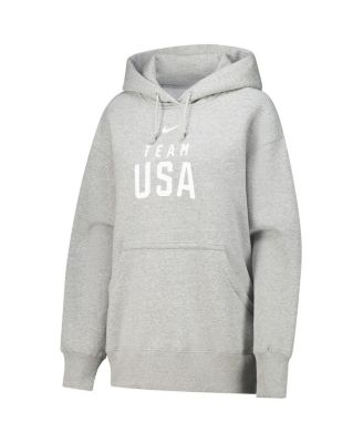 Women's Gray Team USA Phoenix Fleece Pullover Hoodie