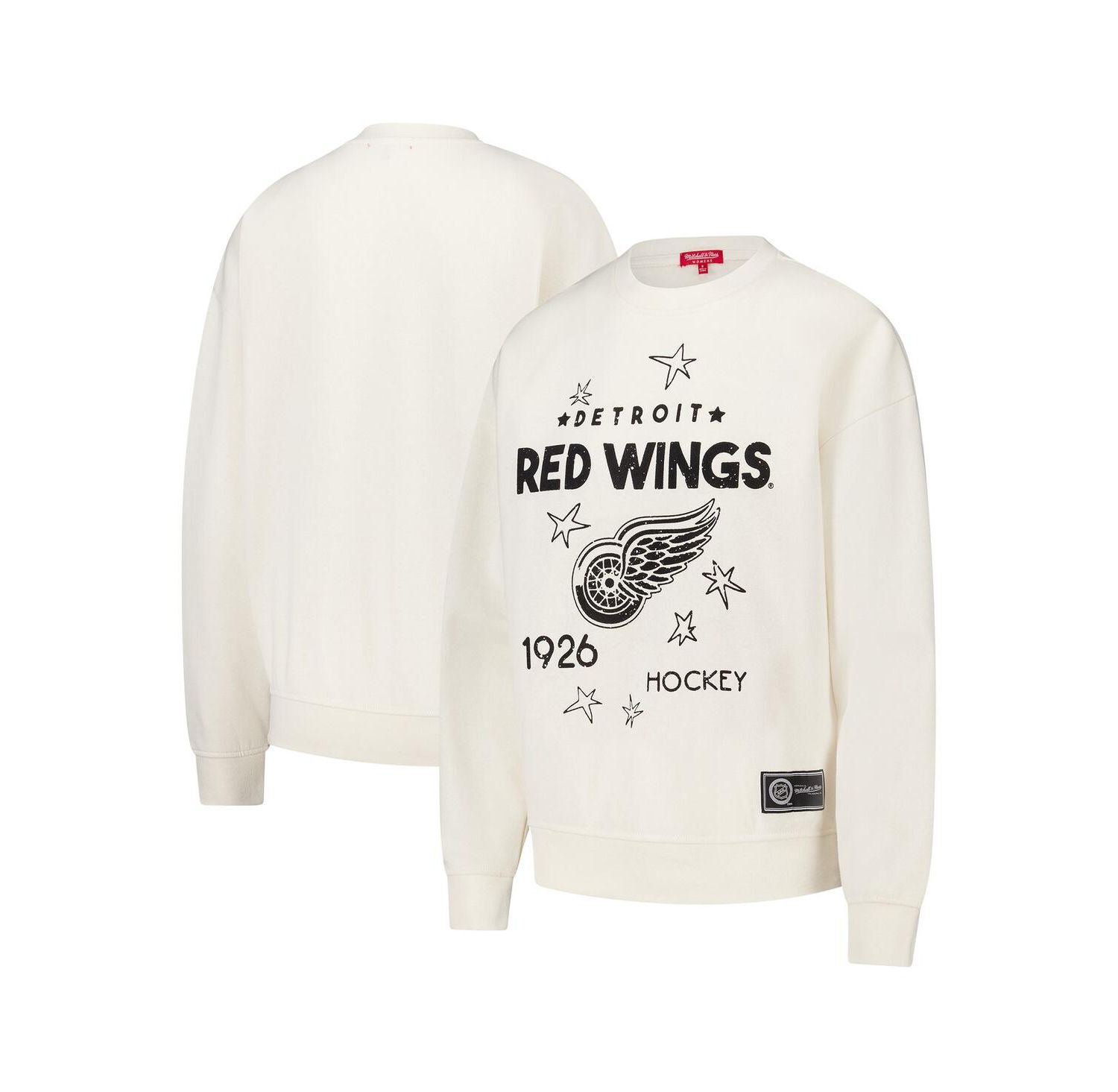 Women's Cream Detroit Red Wings Logo 3.0 Pullover Sweatshirt