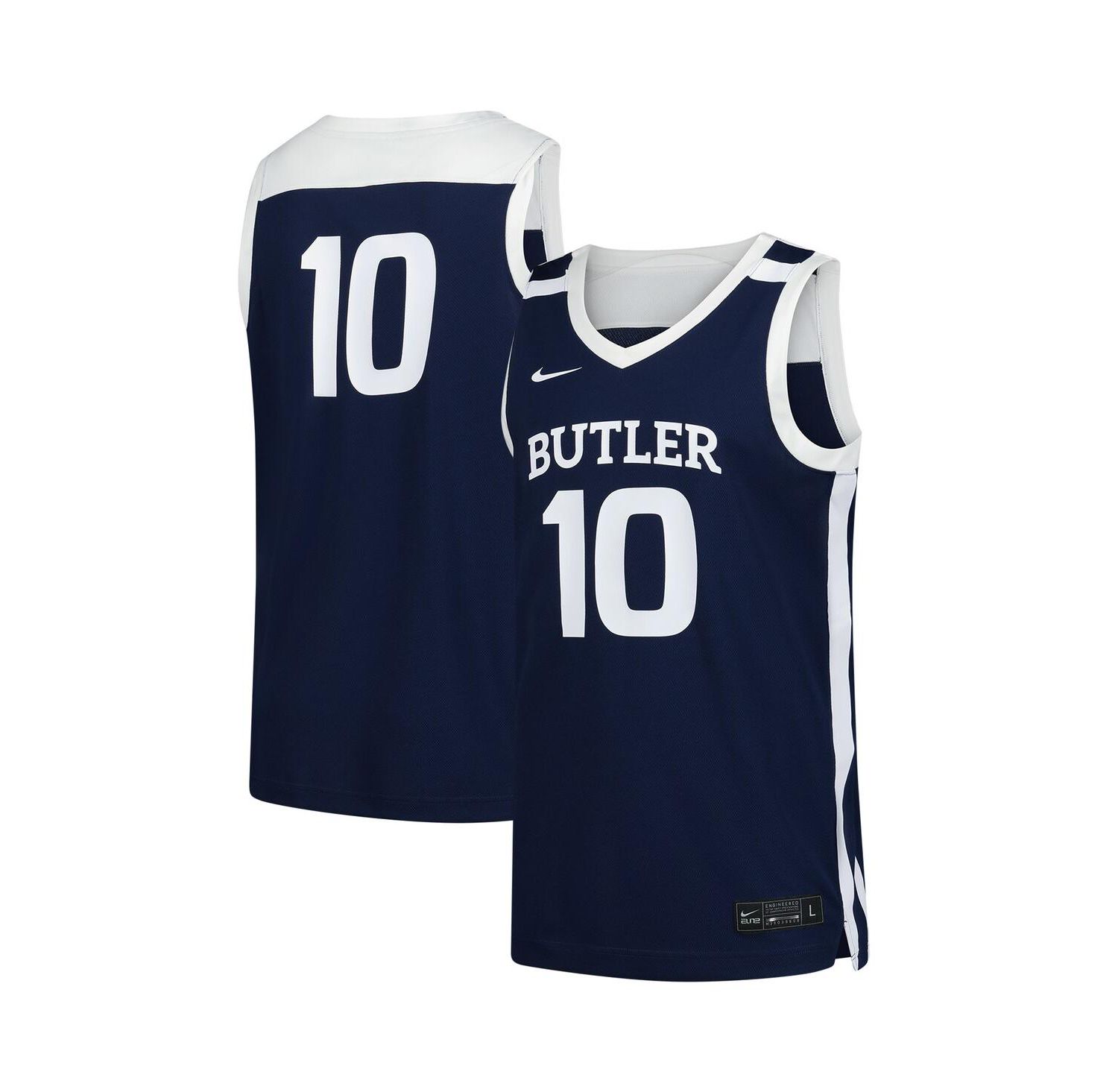 Men's 10 Navy Butler Bulldogs Replica Basketball Jersey