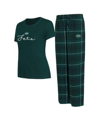Concepts Sport - Women's  New York Jets Vector T-Shirt Flannel Pants Sleep Set