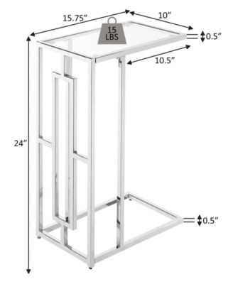 Town Square Chrome C End Table