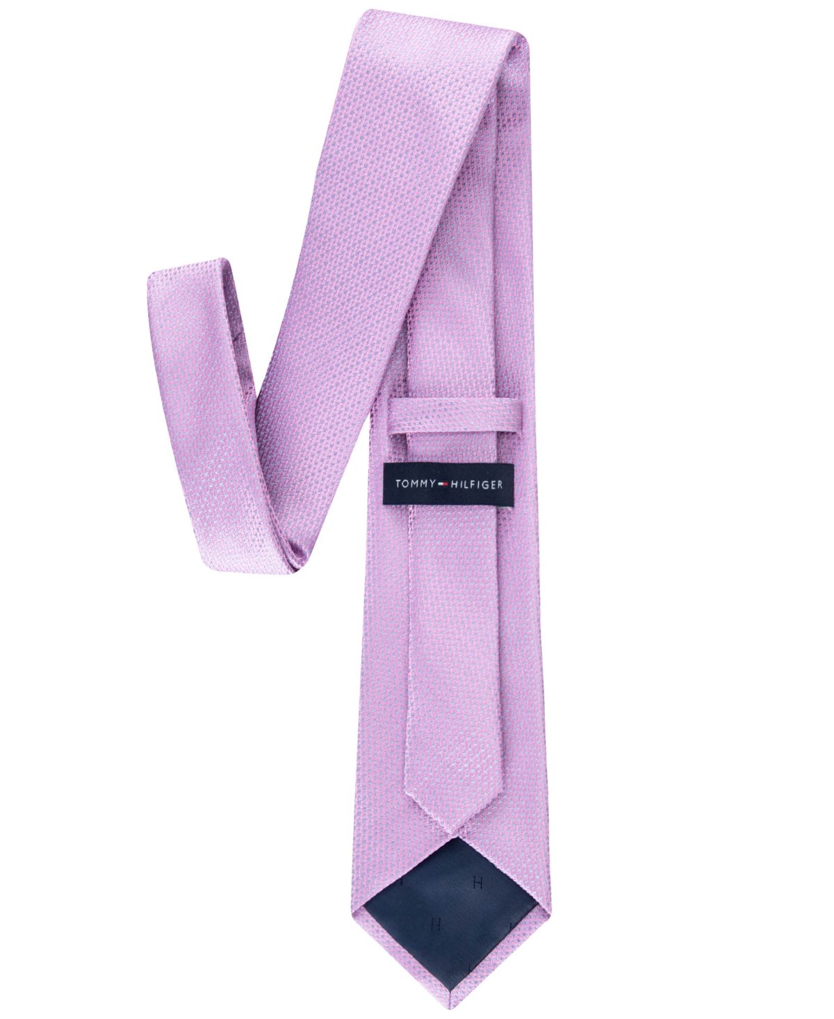 Tommy Hilfiger Men's Bishop Micro-geo Tie In Fuschia