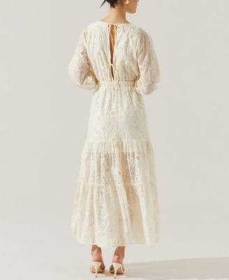 ASTR the Label Women's Jesalyn Eyelet Cutout Maxi Dress - Macy's