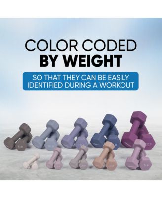 Earthtone Dumbbell Kit With Stand