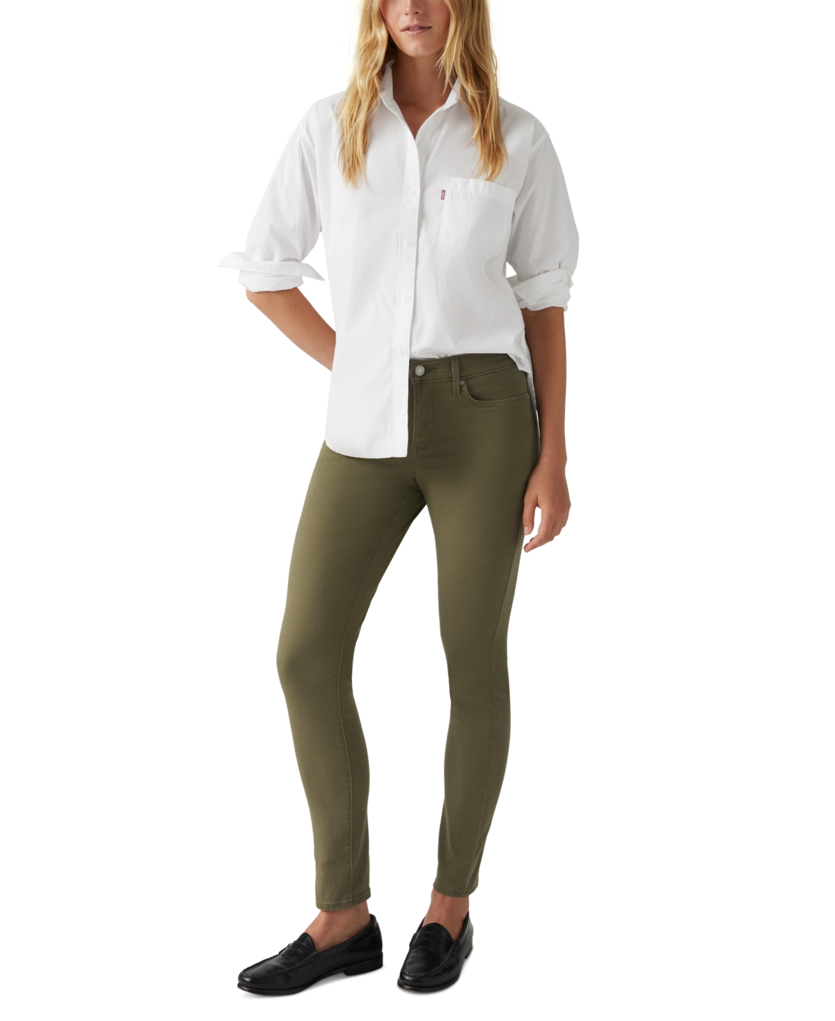 Levi's Women's 311 Mid-rise Shaping Skinny Jeans In Ivy Green
