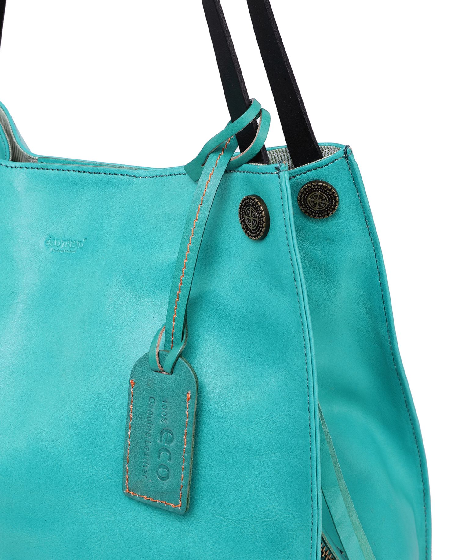 Daisy Large Leather Crossbody Tote Bag