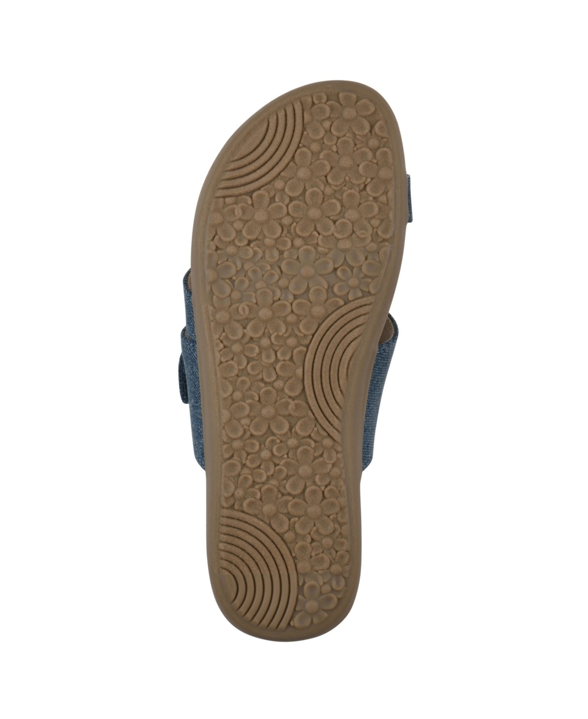 Shop Cliffs By White Mountain Women's Fancify Slip-on Sandals In Blue Denim Fabric