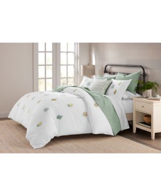 Bouquet Embroidery 3-Pc. Comforter Set, Full/Queen, Exclusively at Macy's