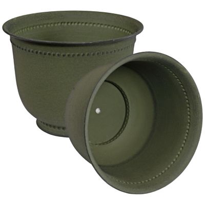 Michael Metal Indoor or Outdoor Planter with Drainage Hole - 14.5 in