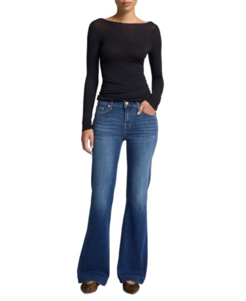 Женские джинсы 7 For All Mankind Women's Dojo Tailored Hem Flare Jeans