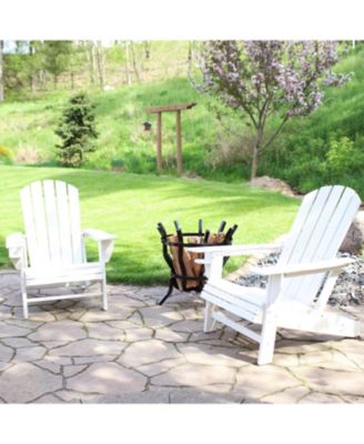 Outdoor Lake Style Adirondack Chair with Cup Holder