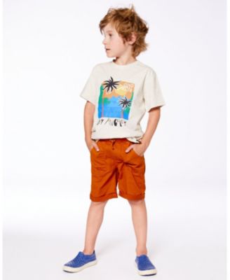 Toddler Boys Stretch Twill Short Vibrant Orange - Toddler|Child