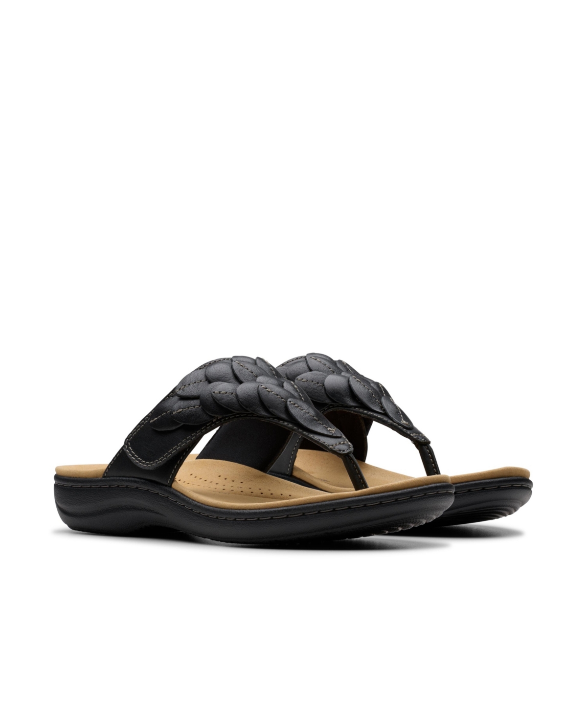 CLARKS COLLECTION WOMEN'S LAURIEANN PALM FLIP-FLOP SANDALS 