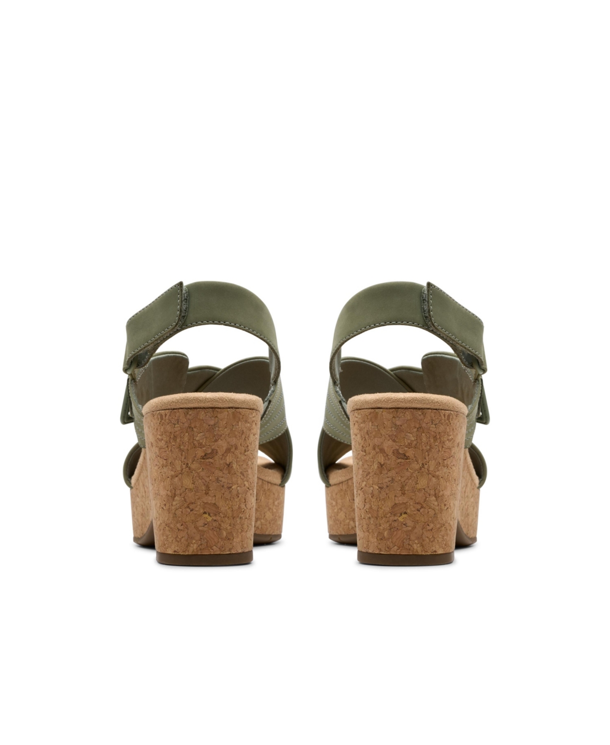 Clarks Collection Women's Nerisa West Wedge Sandals In Sage Nubuck