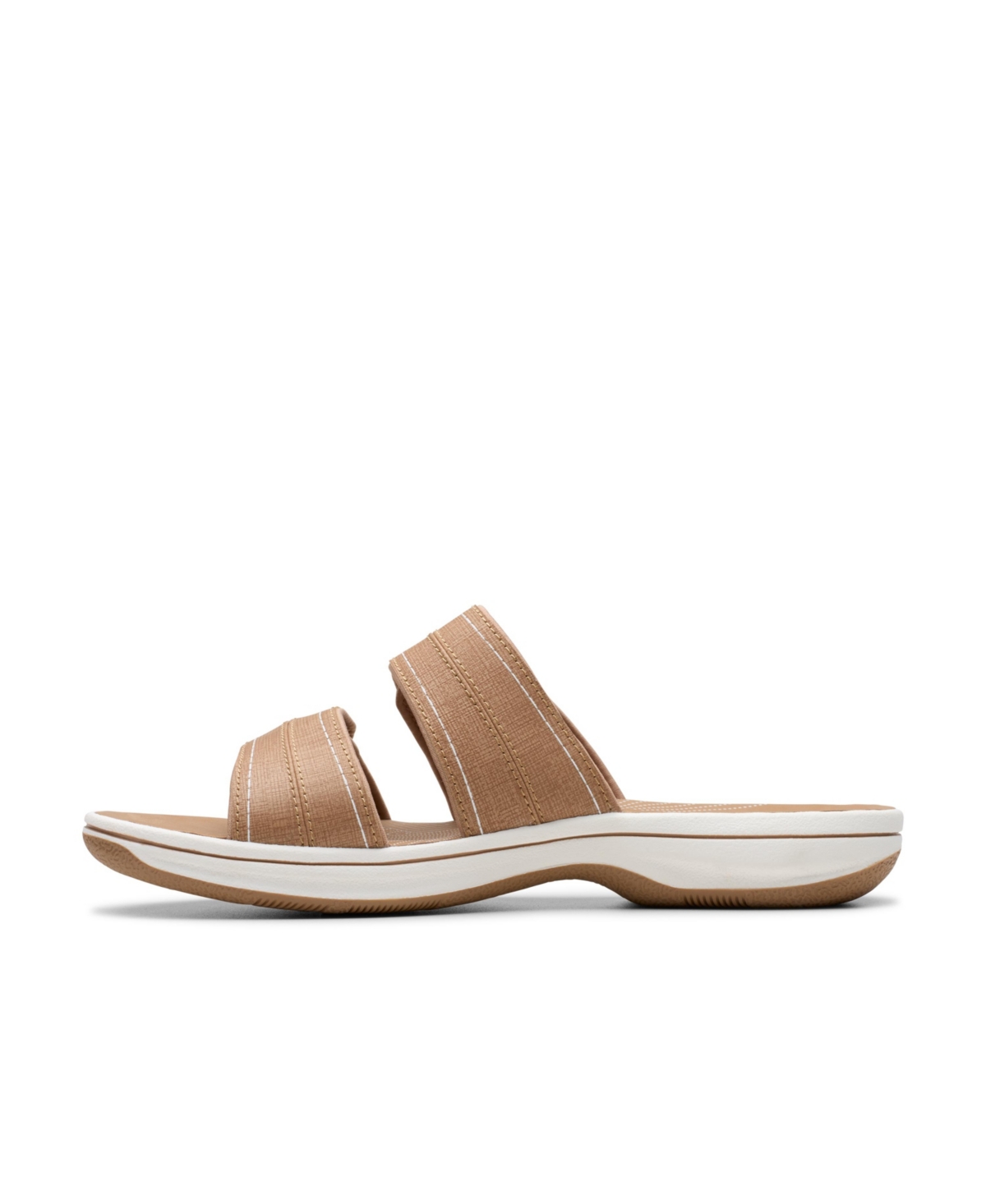 Clarks Cloudsteppers Women's Breeze Maye Slip-on Sandals In Warm Beige