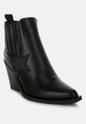 Women's Melt Down Glitter Star Detail Chelsea Boots