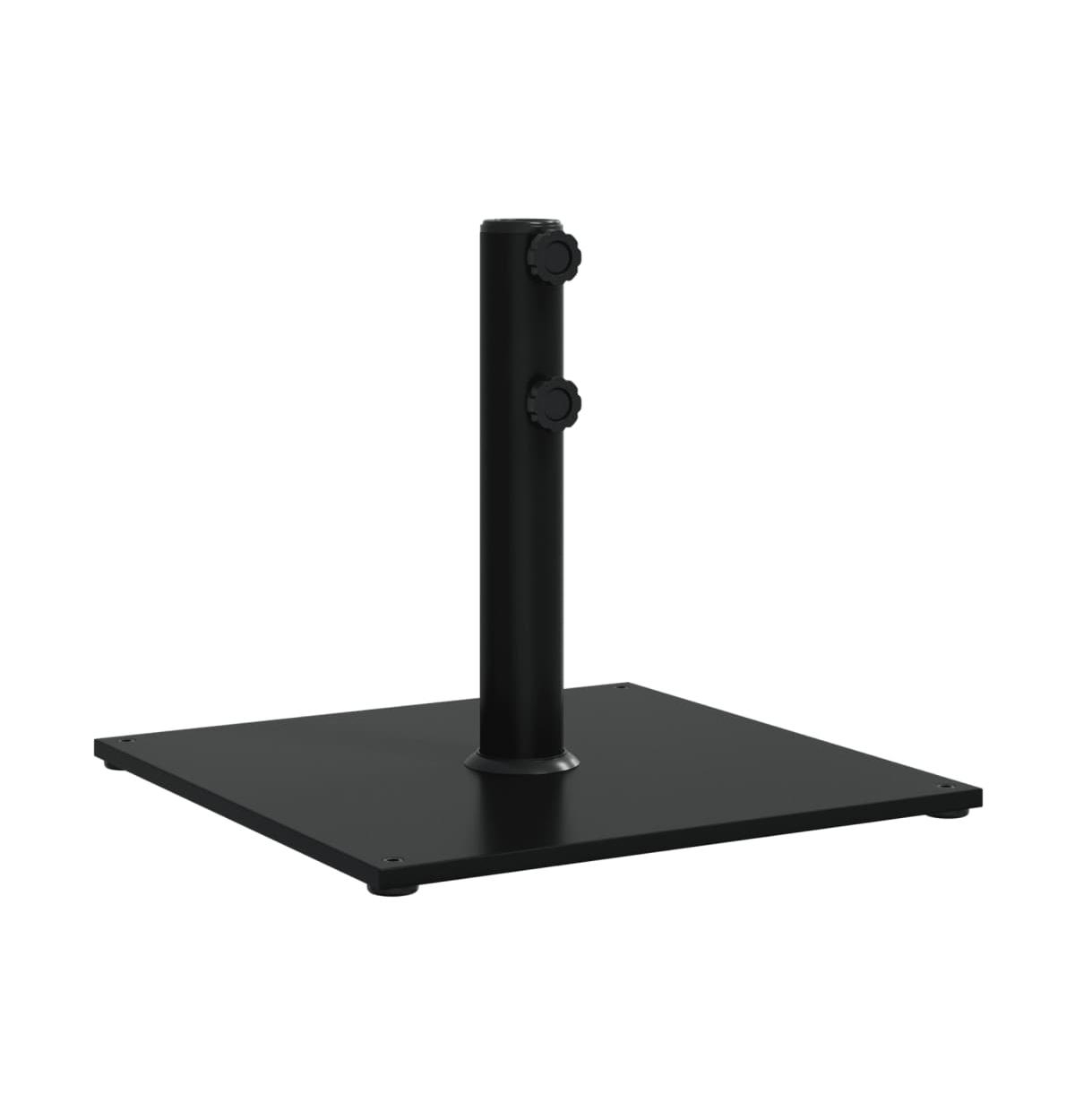 Parasol Base for 1.3"/1.5"/1.9" Poles 37.5 lb Square - Black