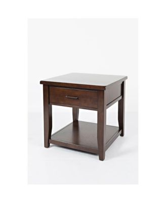 Twin Cities Contemporary Brown End Table