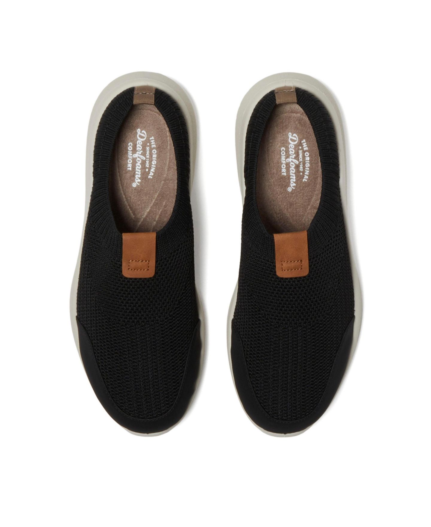 Женские сабо Dearfoams Gracie Sport Knit Clog, цвет: Чёрный — фото 4