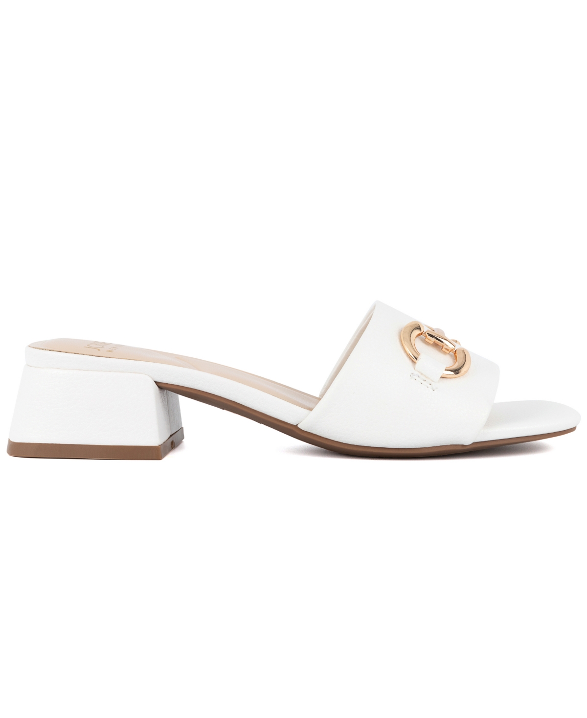 Jones New York Women's Uniqua Block Heel Dress Sandals In White