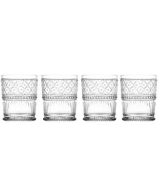 Godinger Claro Double Old-Fashioned Glasses, Set of 4 - Macy's