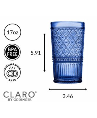 Claro Highball Glasses, Set of 4 
