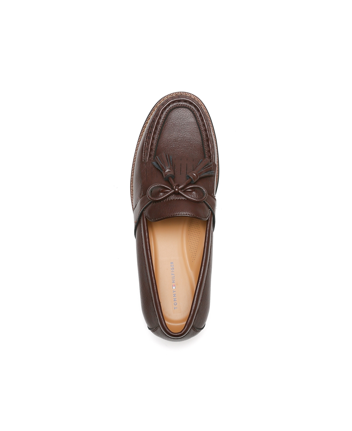 Tommy Hilfiger Men's Sohan Kilt Detail Tassel Loafers In Dark Brown