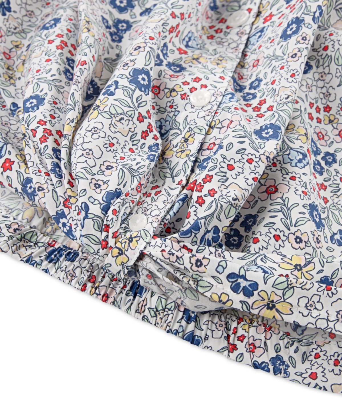 LEVI'S BIG GIRLS FLORAL TWIST BUTTON UP TOP 