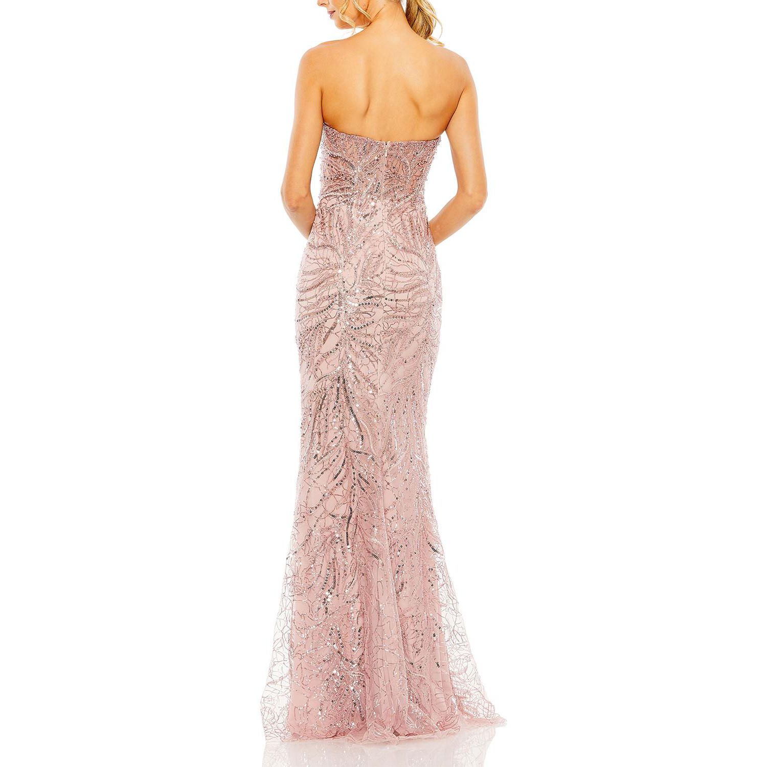 Women's Strapless Embellished Gown