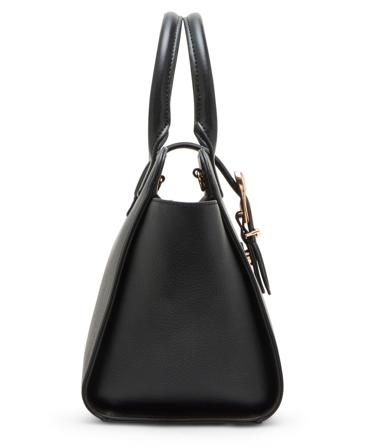 ANNE KLEIN SCULPTED BUCKLE WITH CONVERTIBLE STRAP SATCHEL BAG 