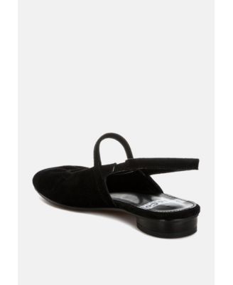 Bounzi Soft Suede Leather Slingback Sandals