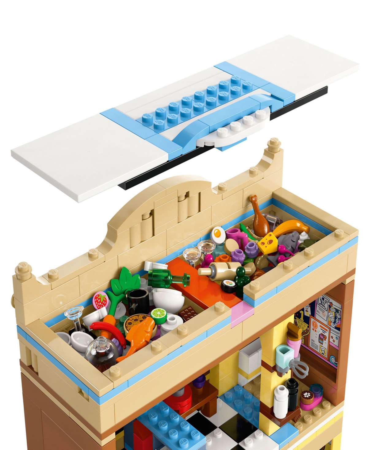 Shop Lego Friends Restaurant And Cooking School Building Set 42655, 896 Pieces In Multi Color